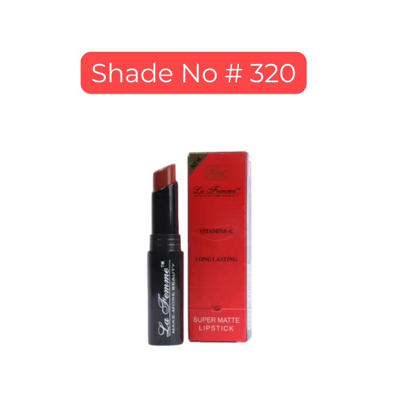La Femme Super Matte Lipstick Shade No # 320 (3.4g)