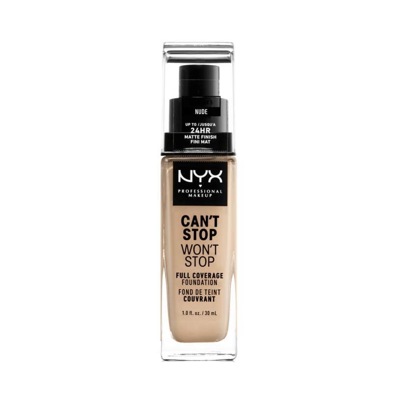 NYX Professional makeup can't stop won't stop foundation Nude 30ml