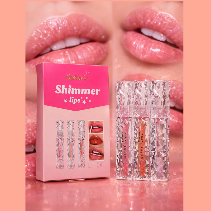 Shimmer Lip Oil (Pack of 3 Pcs)