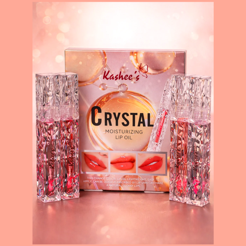 Crystal Moisturizing Lip Oil (Pack of 4 Pcs)
