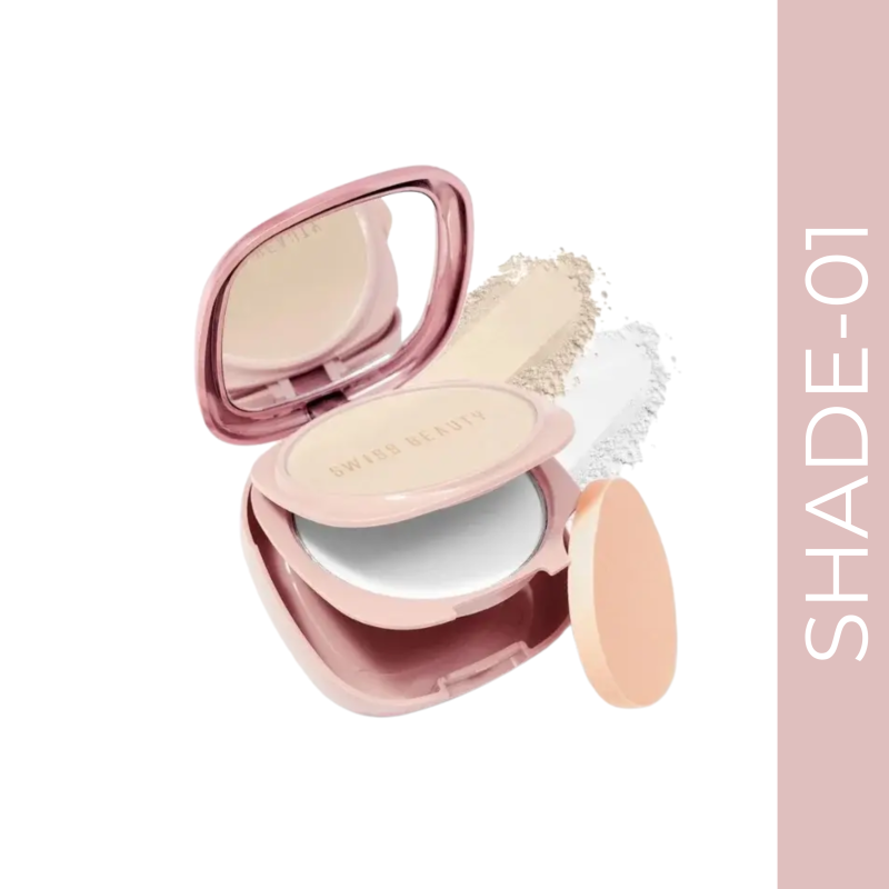 Swiss Beauty Matte & Set Duo Compact #03 Sand & Banana (20gm)