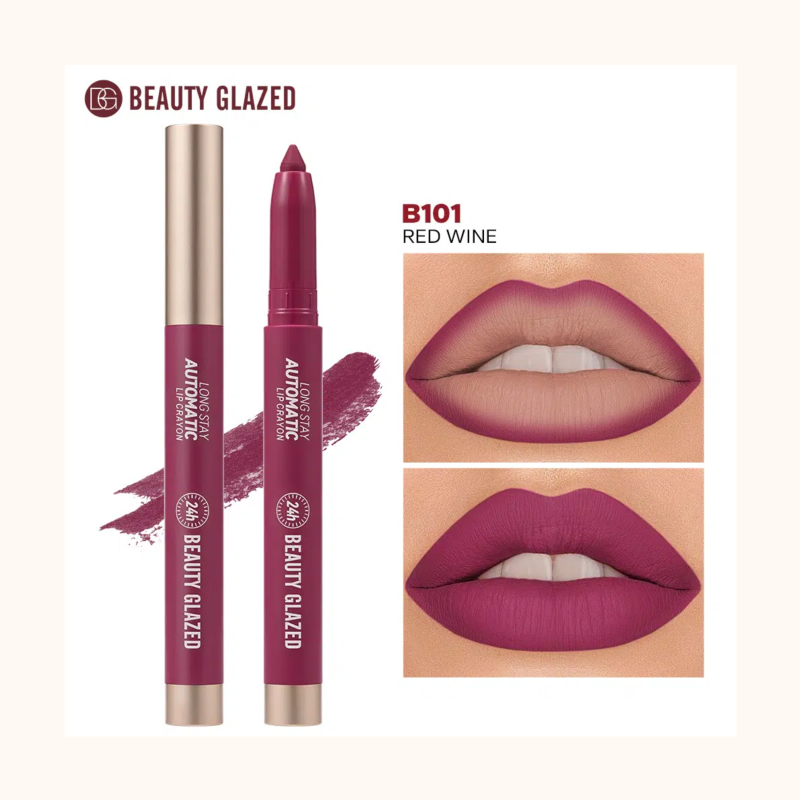 Beauty Glazed Lip Crayon – Red Wine B101