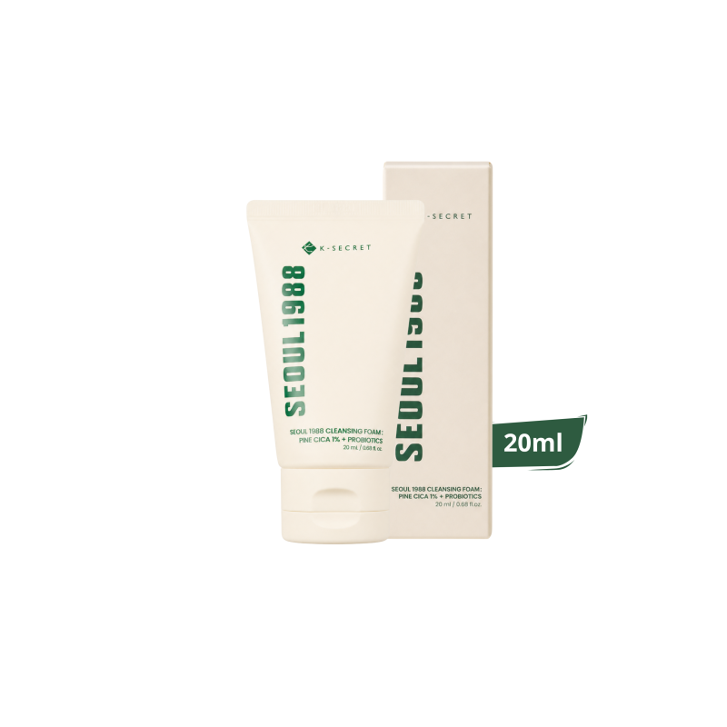 KSECRET SEOUL 1988 Cleansing Foam : Pine Cica 1% + Probiotics 20ml