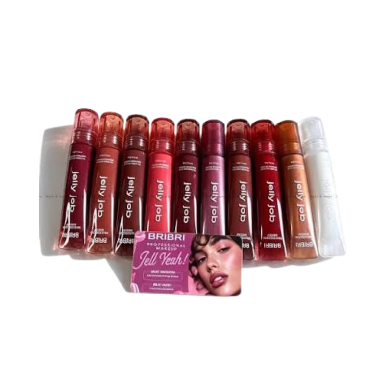 BRIBRI Jelly Job Lip Gloss set- 10 Pcs
